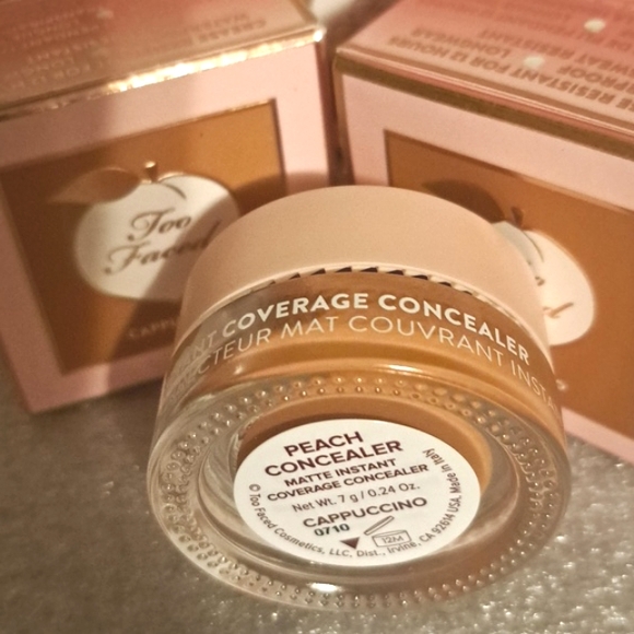Too Faced Peach Perfect Cappuccino Concealer NIB - Picture 6 of 6